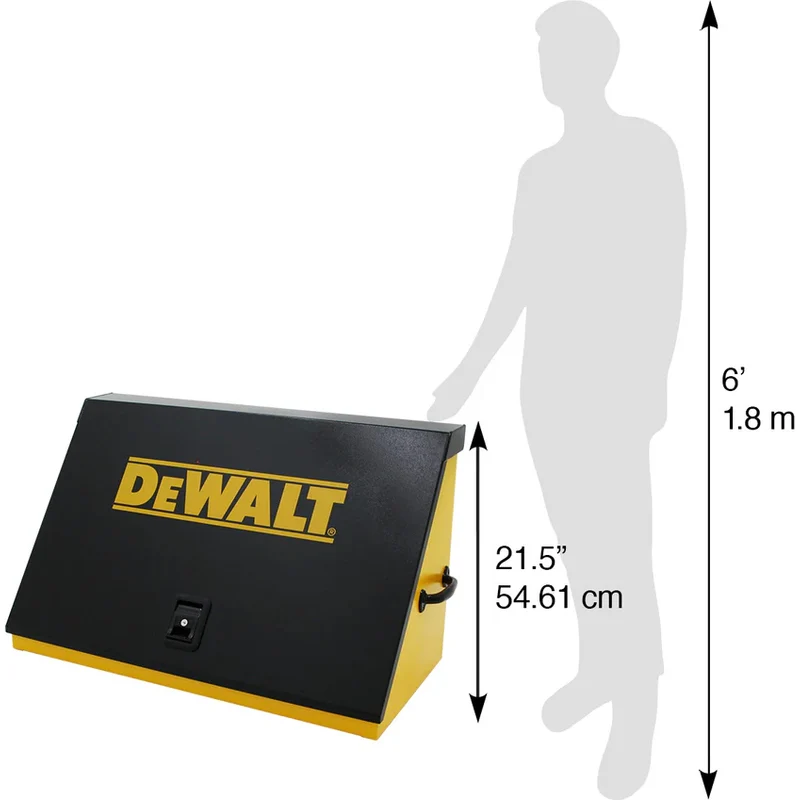 Montezuma 36 x 17 In. Steel Triangle® Toolbox Yellow/Black Top Mount Toolbox DXTB36BY - Image 20