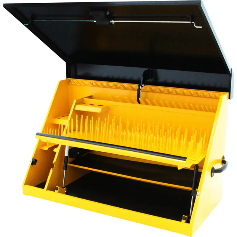 Montezuma 36 x 17 In. Steel Triangle® Toolbox Yellow/Black Top Mount Toolbox DXTB36BY - Image 3