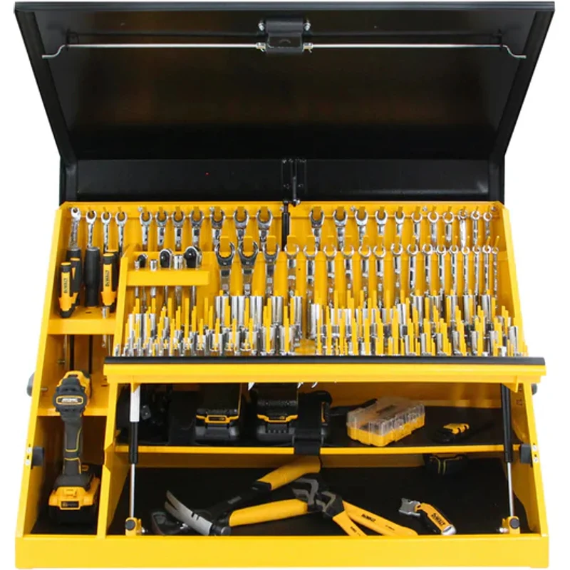 Montezuma 36 x 17 In. Steel Triangle® Toolbox Yellow/Black Top Mount Toolbox DXTB36BY - Image 6