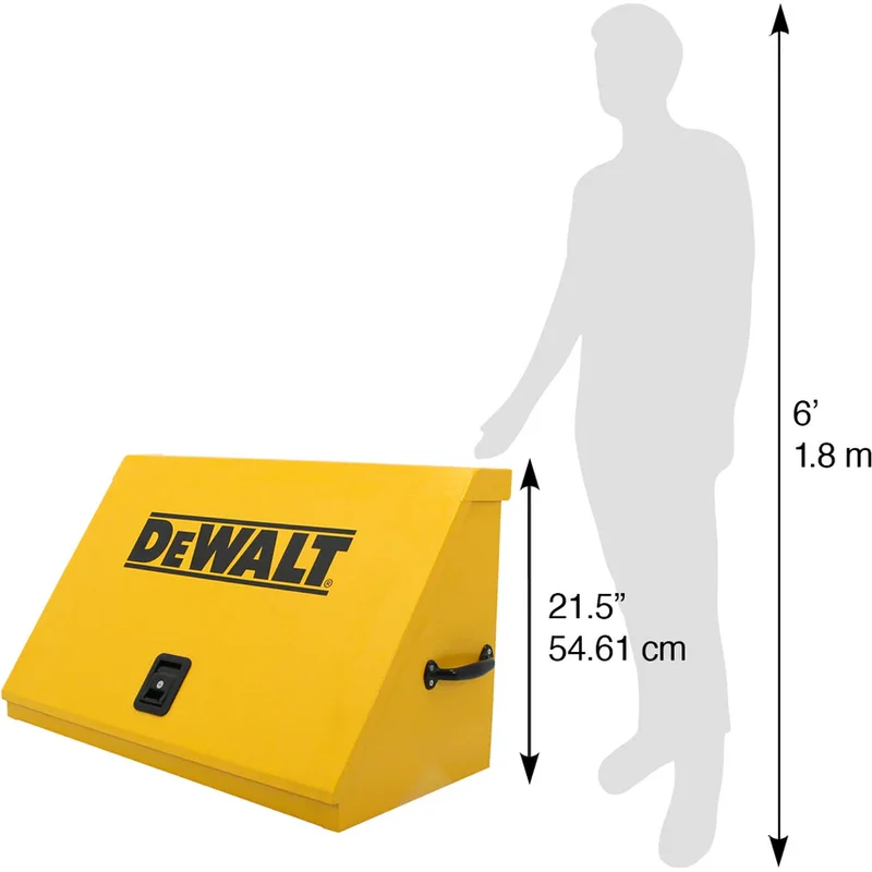 Montezuma 36 x 17 In. Steel Triangle® Toolbox Yellow Top Mount Toolbox DXTB36YY - Image 18
