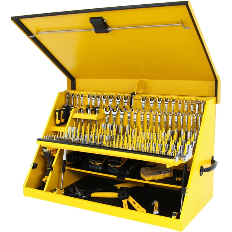 Montezuma 36 x 17 In. Steel Triangle® Toolbox Yellow Top Mount Toolbox DXTB36YY - Image 2