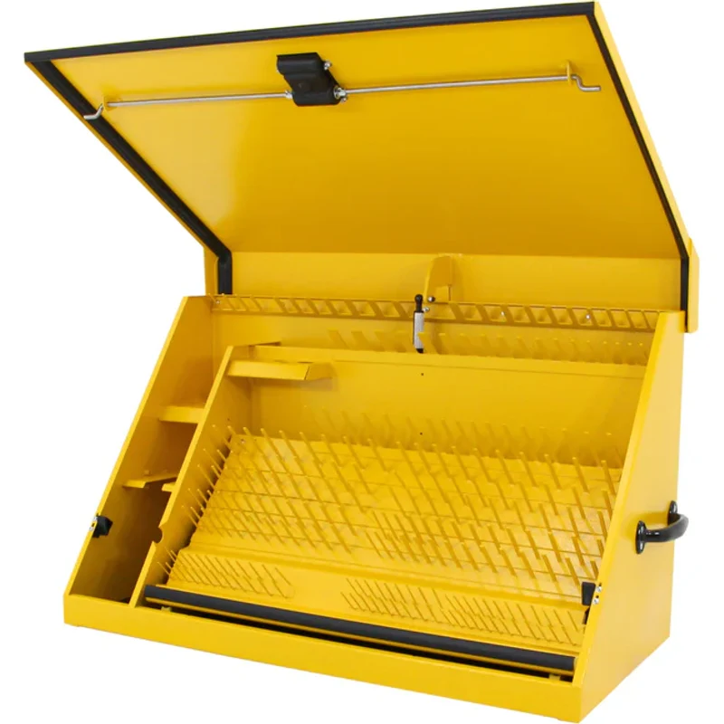 Montezuma 36 x 17 In. Steel Triangle® Toolbox Yellow Top Mount Toolbox DXTB36YY - Image 3