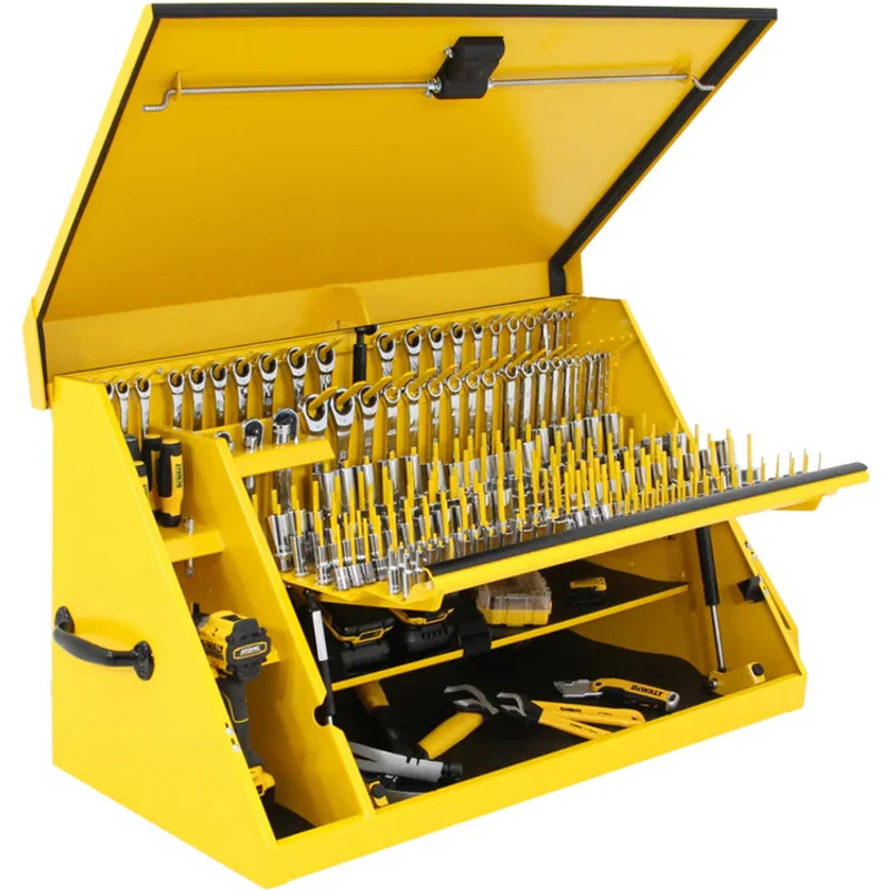 Montezuma 36 x 17 In. Steel Triangle® Toolbox Yellow Top Mount Toolbox DXTB36YY - Image 8