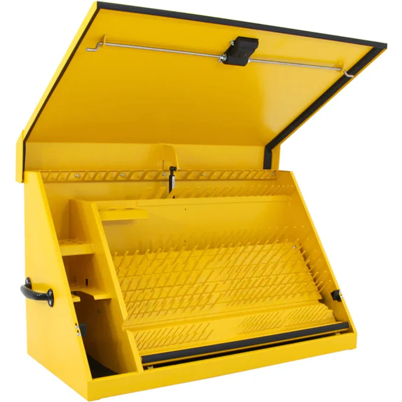 Montezuma 36 x 17 In. Steel Triangle® Toolbox Yellow Top Mount Toolbox DXTB36YY - Image 9