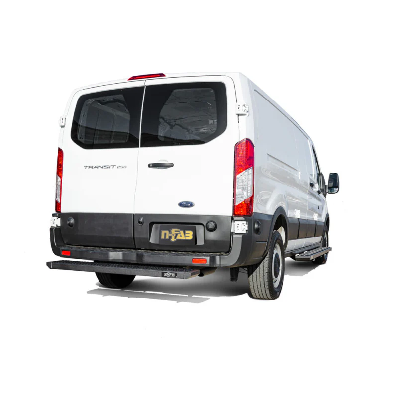 N-Fab Growler Rear Door Bed Step For Select 19-24 Transit Van Textured Black Model GFF19VR-TX - Image 2
