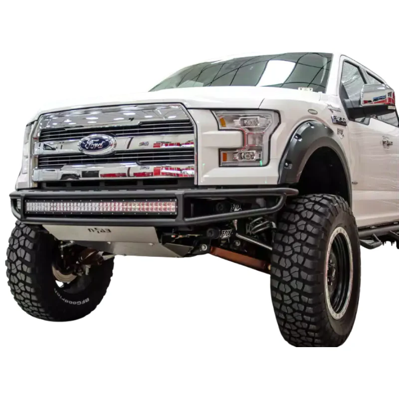 N-Fab M-RDS PreRunner Front Bumper W/ Skid Plate For Select 14-21 Tundra Gloss Black Model T141MRDS - Image 3