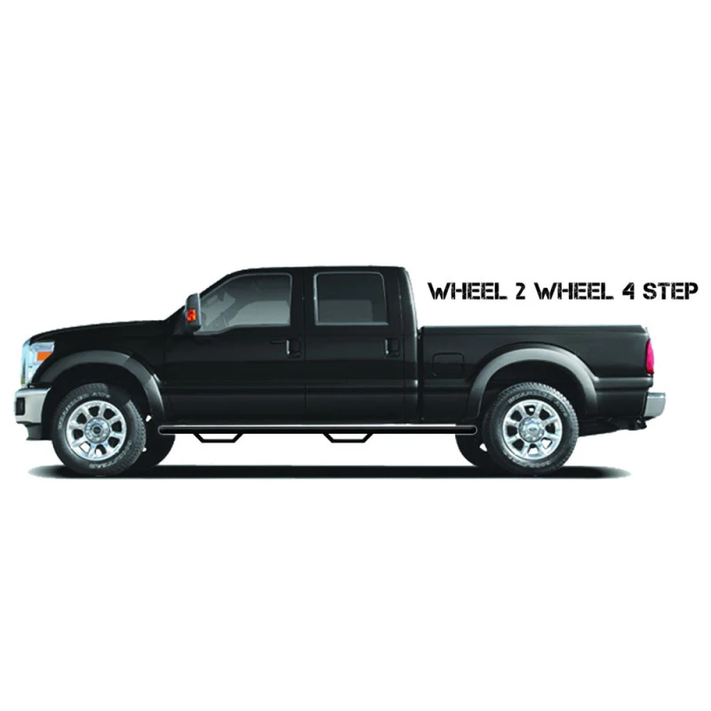 N-Fab Side Steps Wheel To Wheel Textured Black Steel Model C1583S-TX - Image 5