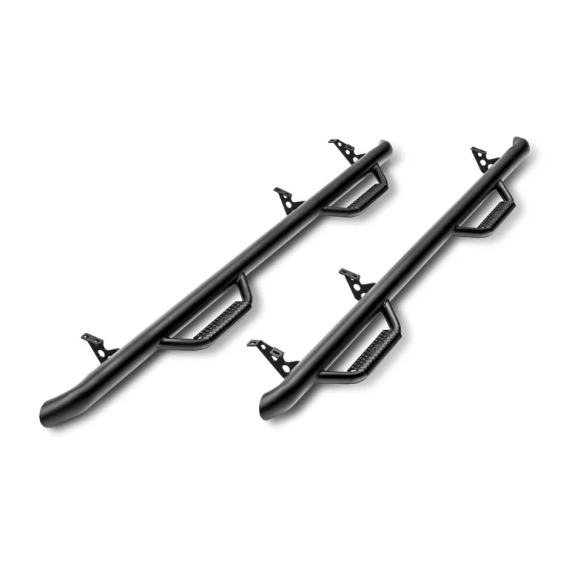 N-Fab Side Steps Wheel To Wheel Textured Black Steel Model F0084E-TX