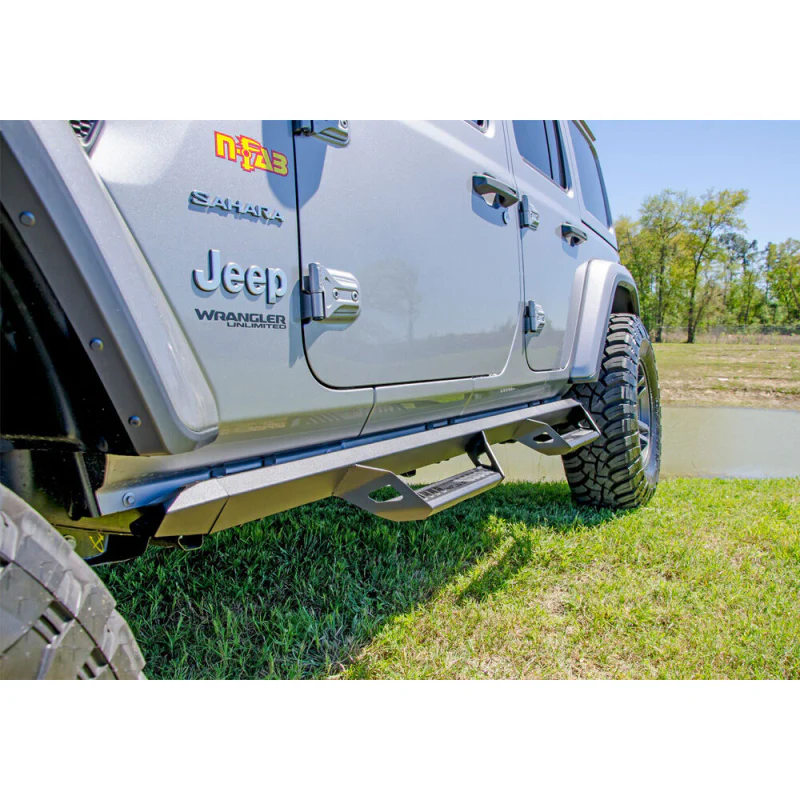 N-Fab Predator Pro Side Steps Textured Black Aluminum Model PRJ1863-TX - Image 2