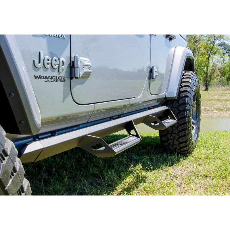 N-Fab Predator Pro Side Steps Textured Black Aluminum Model PRJ1863-TX - Image 4