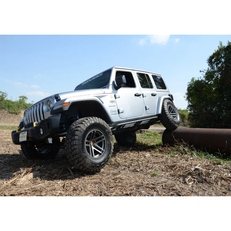 N-Fab Trailslider Rock Sliders Textured Black Steel Model TSJ074-TX - Image 3