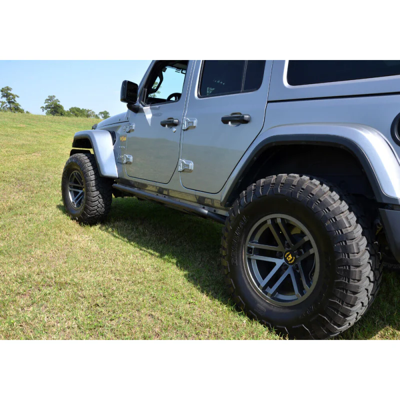 N-Fab Trailslider Rock Sliders Textured Black Steel Model TSJ184-TX - Image 4