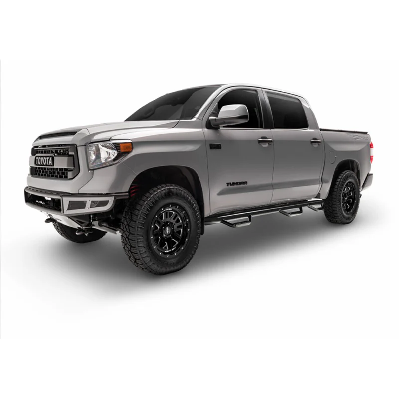 N-Fab Wheel To Wheel Side Steps Gloss Black Steel Model C1495CC-6 - Image 2