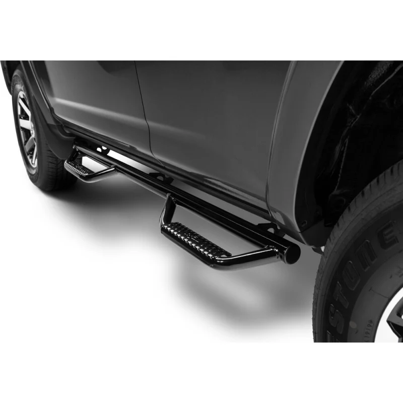 N-Fab Wheel To Wheel Side Steps Gloss Black Steel Model T1360R-GB - Image 5
