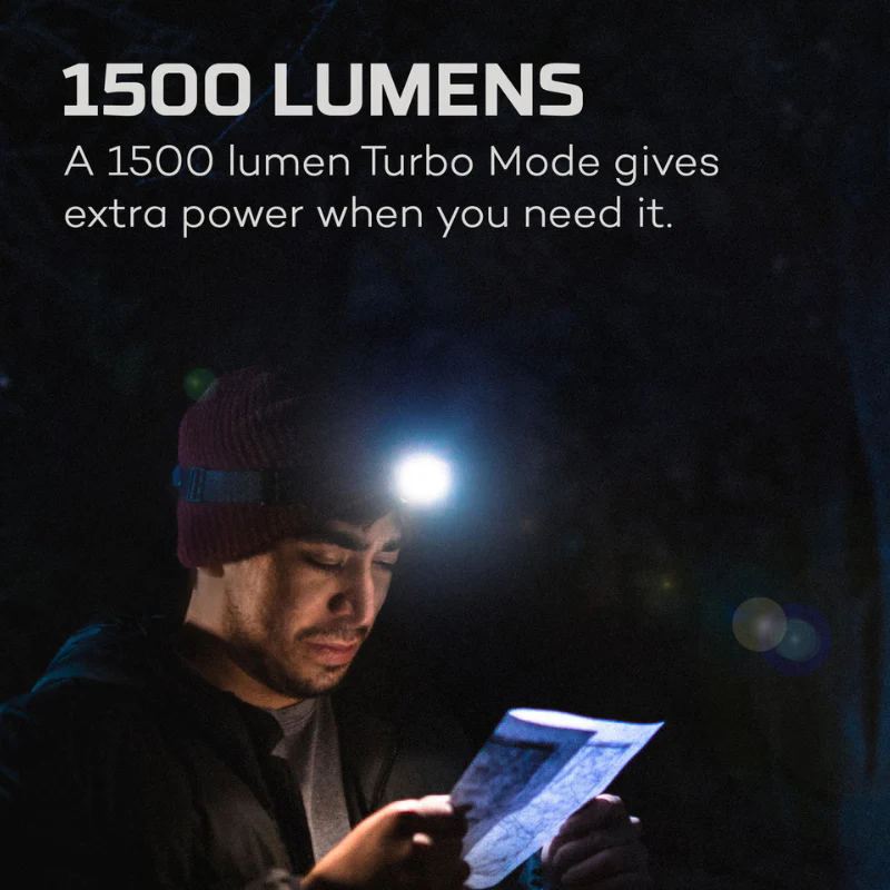 NEBO Einstein Rechargeable 1500 Lumen Headlamp featuring Flex Fuel Model NEB-HLP-0008 - Image 3