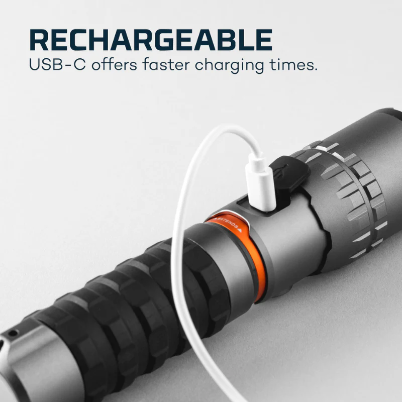NEBO Slyde King 2K Flashlight USB-C Rechargeable 2,000-Lumen LED Flashlight & 500-Lumen Model NEB-WLT-1003 - Image 4