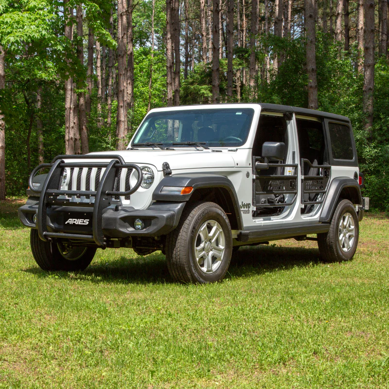 ARIES Pro Series Black Steel Grille Guard, Select Jeep Wrangler JL, Gladiator Model P1053 - Image 12