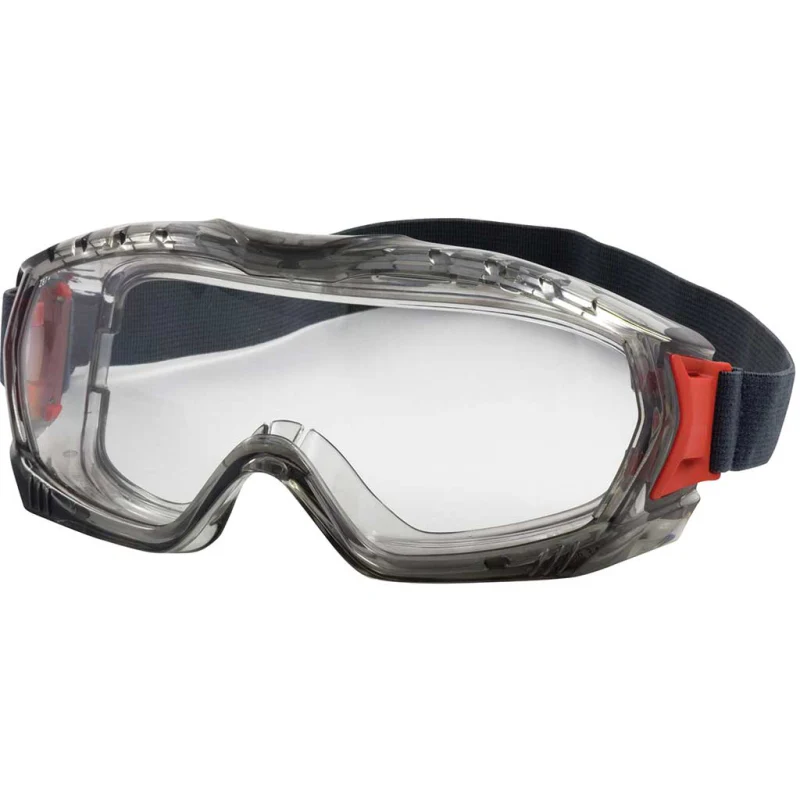 PIP Stone Vent Goggle, Indirect Vent, Clear Lens, Grey, Elastic Strap, Anti-Fog/Anti-Scratch Lens Fogless 360 Model 251-60-0020