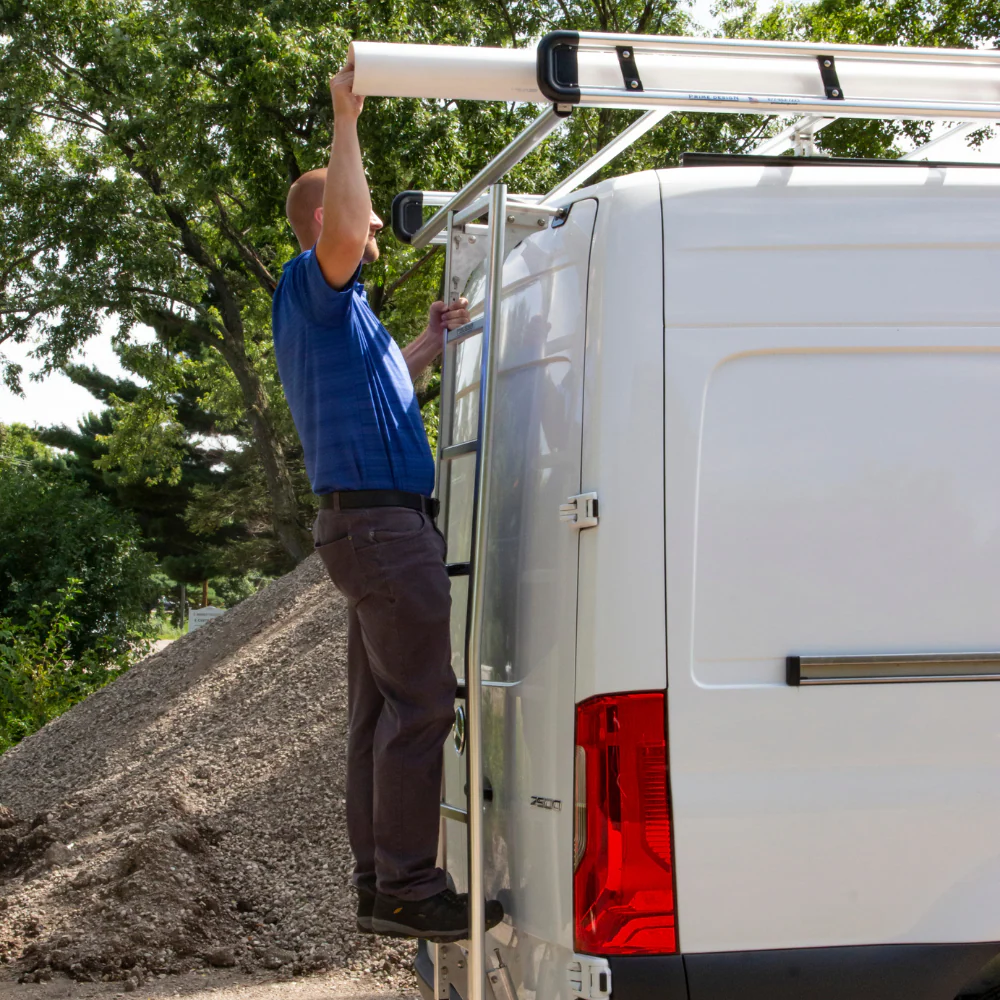 Prime Design Aluminum Rear Access Ladder for Mercedes Sprinter High Roof AAL-8003 - Image 3