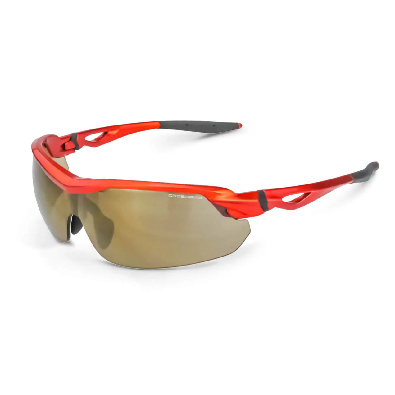 Radians Crossfire Cirrus Premium Safety Eyewear, Burnt Orange Frame / Gold Mirror Lens RNS39812 - Image 2