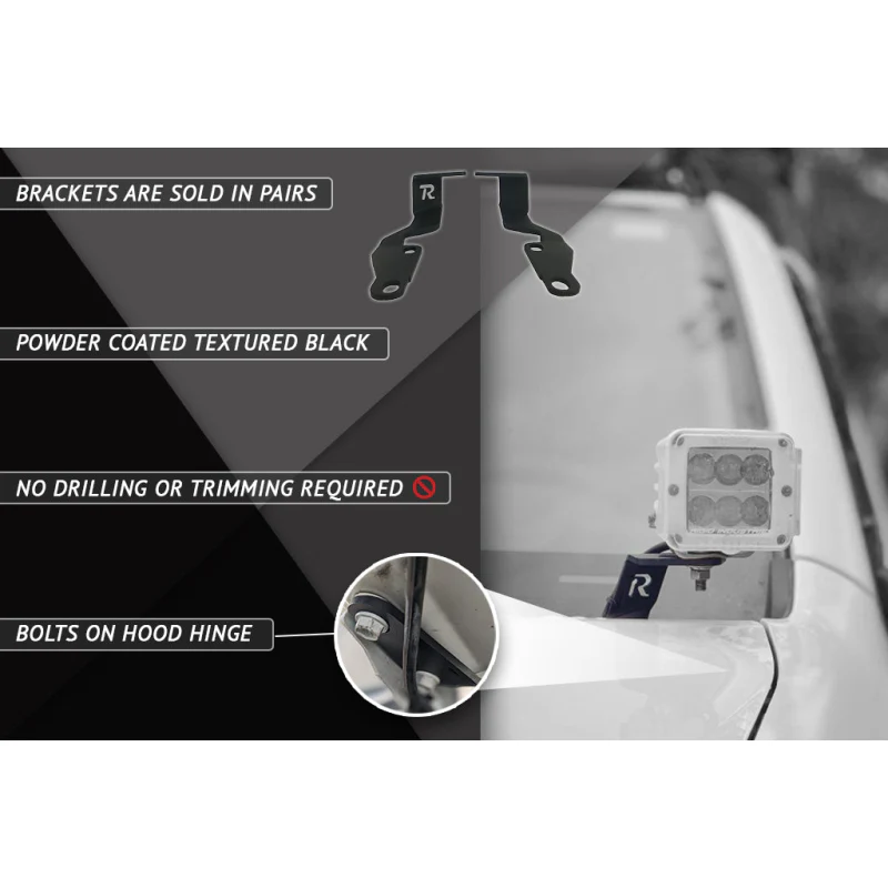 Rago Fabrication 2000-2006 1st Gen Toyota Tundra Ditch Light Mounts Model R0006TTUNDIT - Image 7