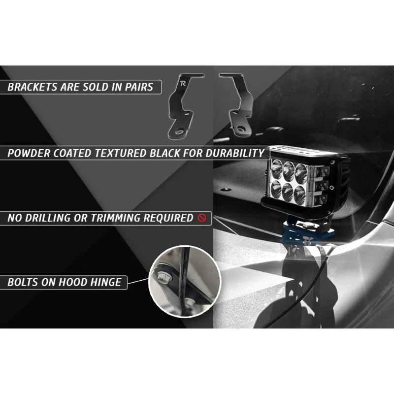 Rago Fabrication 2002-2009 1st Generation Lexus GX470 Ditch Light Mounts Model R0209LGXDIT - Image 10