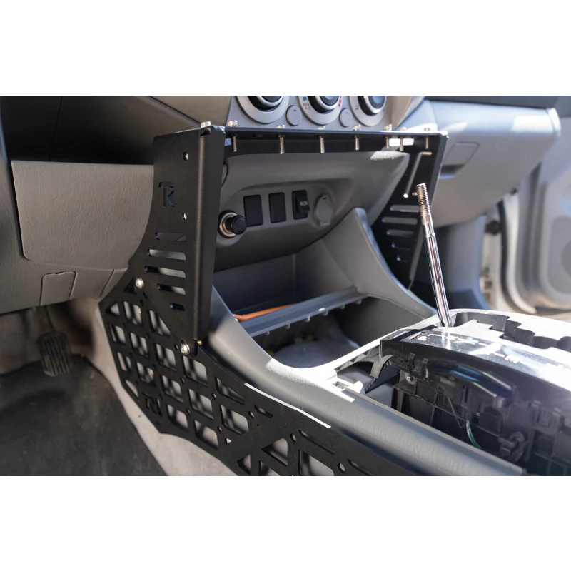 Rago Fabrication 2005-2015 2nd Gen Toyota Tacoma Center Console Molle Storage Panel Model R0515TTACCMP-P - Image 4