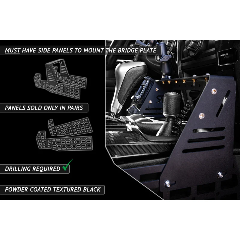 Rago Fabrication 2010-2023 5th Gen Toyota 4Runner Center Console Molle Storage Panel Model R1019T4RUNCCMP-P - Image 13