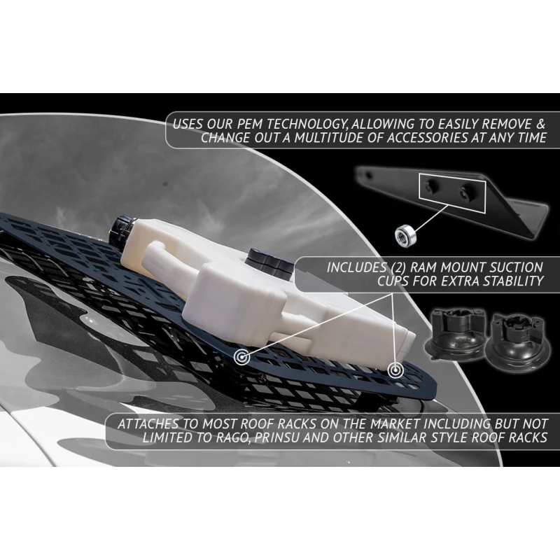 Rago Fabrication 2010-2023 5th Gen Toyota 4Runner E-MSP (Exterior Molle Storage Panel) Model R1017T4RUMSPOS-SHER - Image 2