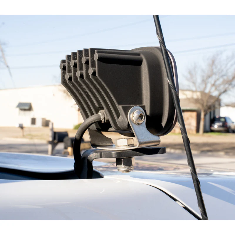 Rago Fabrication 2014-2021 3rd Gen Toyota Tundra Low-Pro Ditch Light Mounts Model R1418TTUNDIT-LP - Image 2