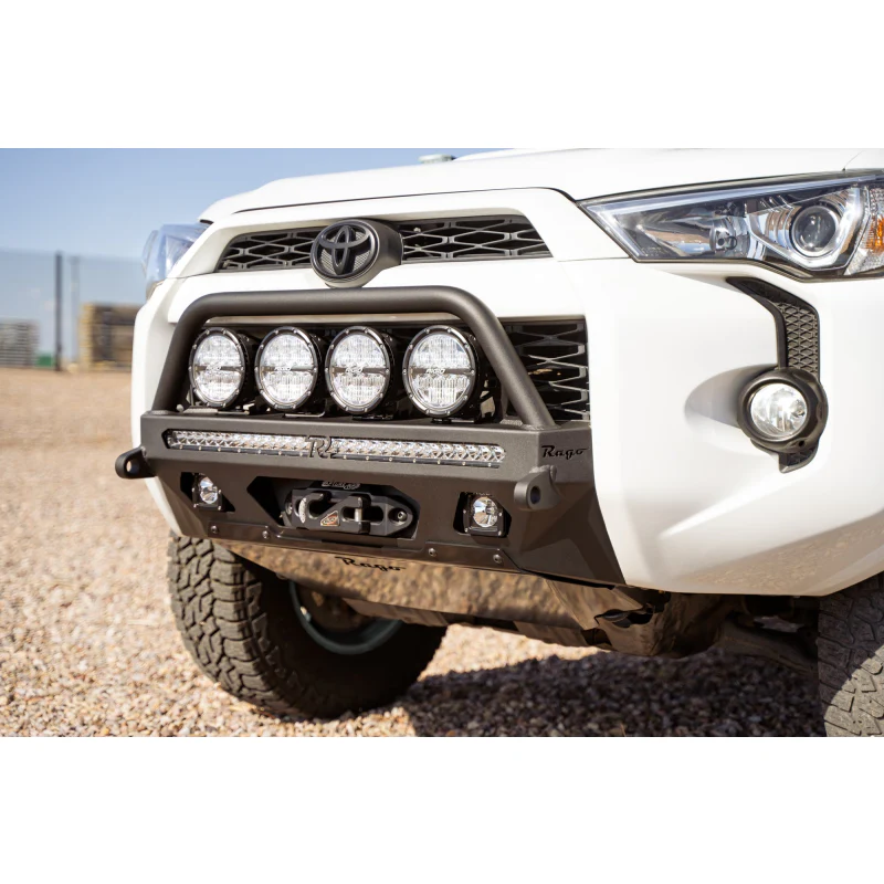 Rago Fabrication 2014-2024 Toyota 4Runner Center Mount Winch Front Bumper with Top Hoop Model F6604030801NA - Image 4