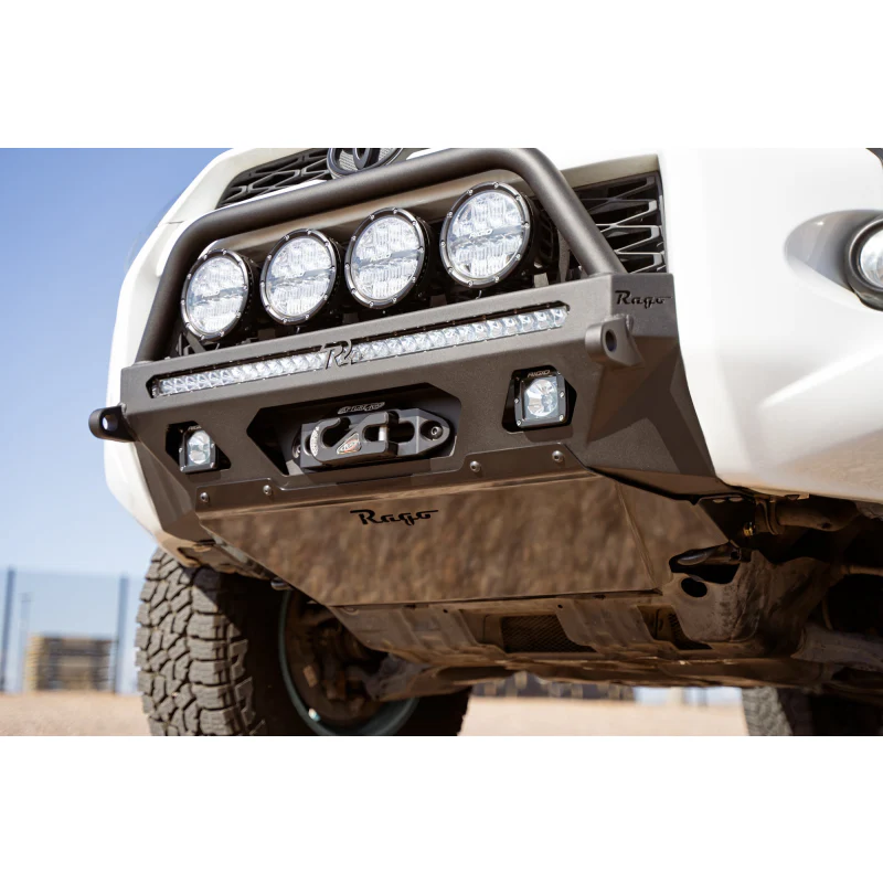 Rago Fabrication 2014-2024 Toyota 4Runner Center Mount Winch Front Bumper with Top Hoop Model F6604030801NA - Image 5