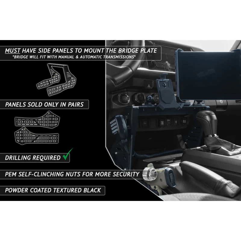 Rago Fabrication 2016-2023 3rd Gen Toyota Tacoma Center Console Molle Storage Panel Model R1619TTAUCCMP - Image 16