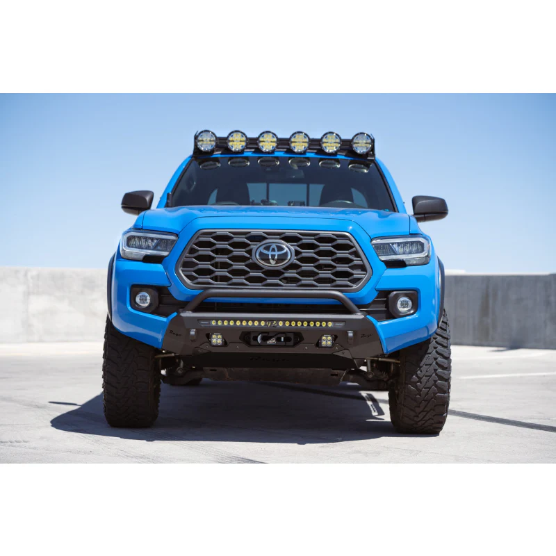 Rago Fabrication 2016-2023 Toyota Tacoma Center Mount Winch Front Bumper w/ Top Hoop Model F6804022001NA - Image 2