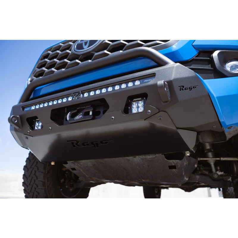 Rago Fabrication 2016-2023 Toyota Tacoma Center Mount Winch Front Bumper w/ Top Hoop Model F6804022001NA - Image 8