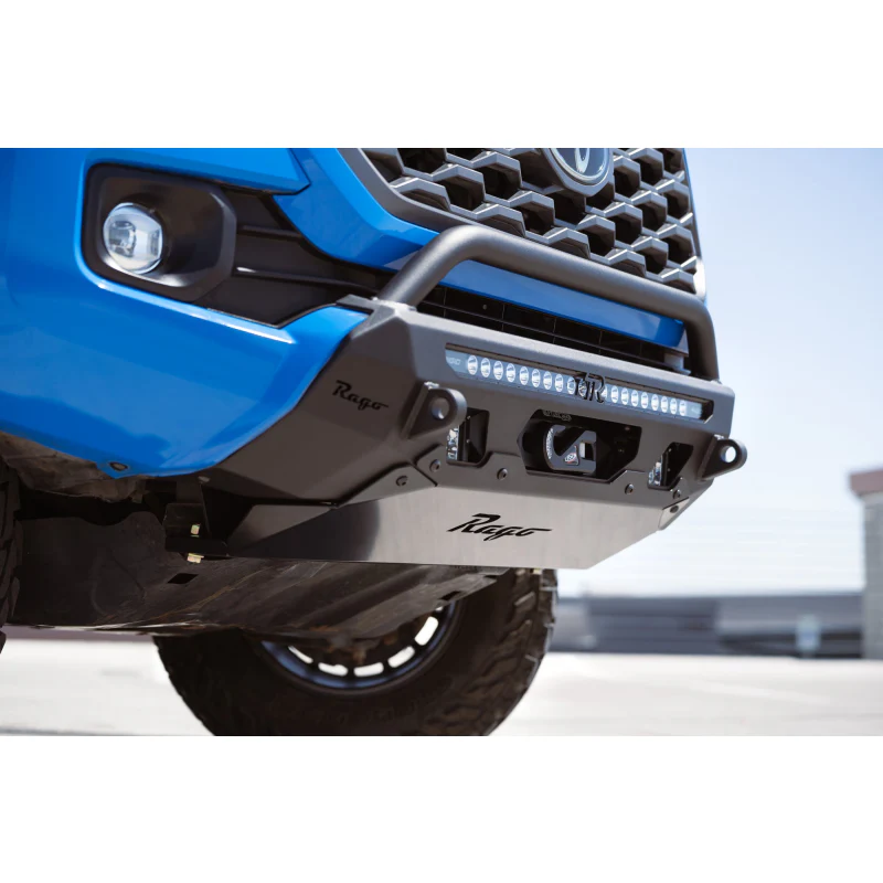 Rago Fabrication 2016-2023 Toyota Tacoma Center Mount Winch Front Bumper w/ Top Hoop Model F6804022001NA - Image 9