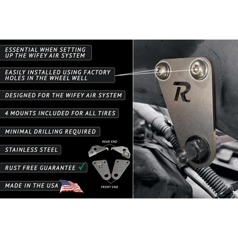 Rago Fabrication 5th Gen 4Runner & GX 470 Air Mounts Model R1418WIFEYAIRMOUNT-4RU - Image 4