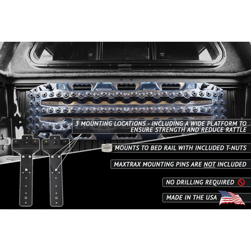 Rago Fabrication Toyota Tundra & Tacoma Bed Rail Recovery Board Mounts Model R0000TBEDMAX - Image 7