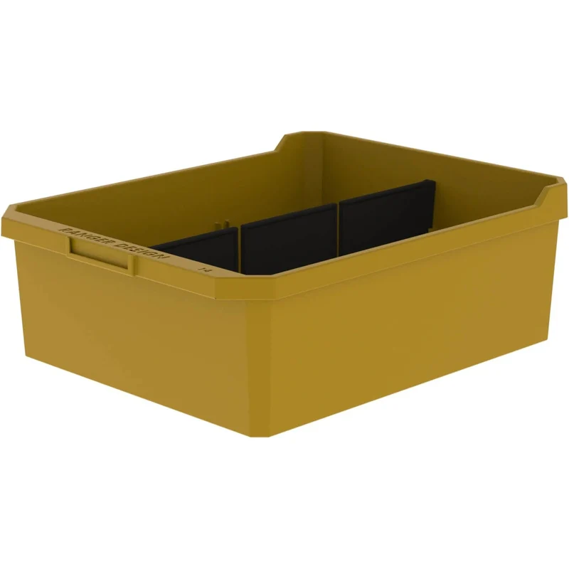 Ranger Design 14" Shelving Bin w/ Center Divider - 48 Bulk Pack Model 62-U1114x48