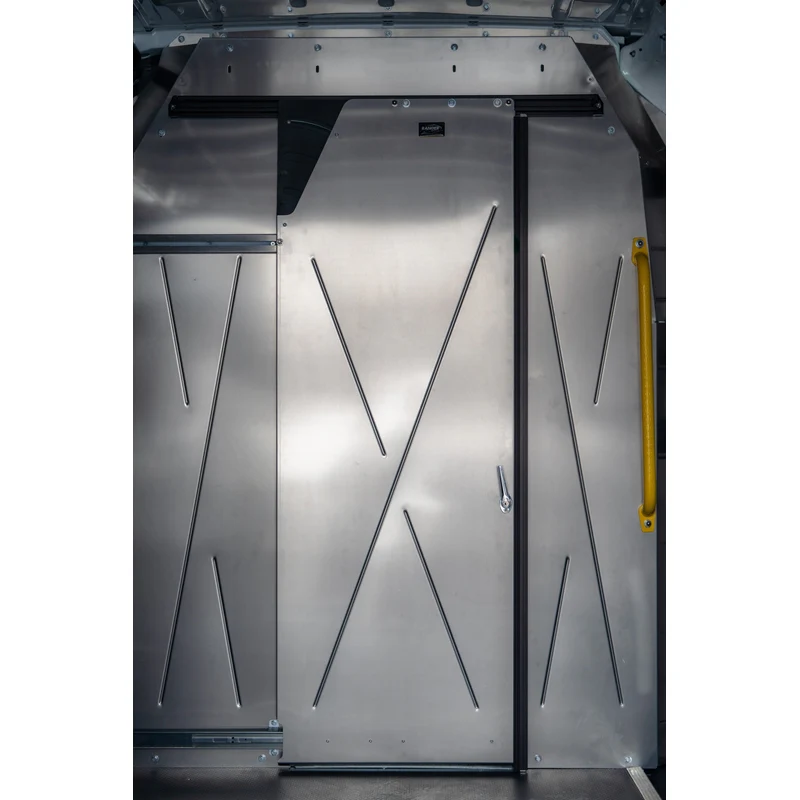 Ranger Design Aluminum Straight 20" Sliding Door Partition for Mercedes Sprinter High Roof 144" & 170" Wheelbase Model 3066-DH - Image 4