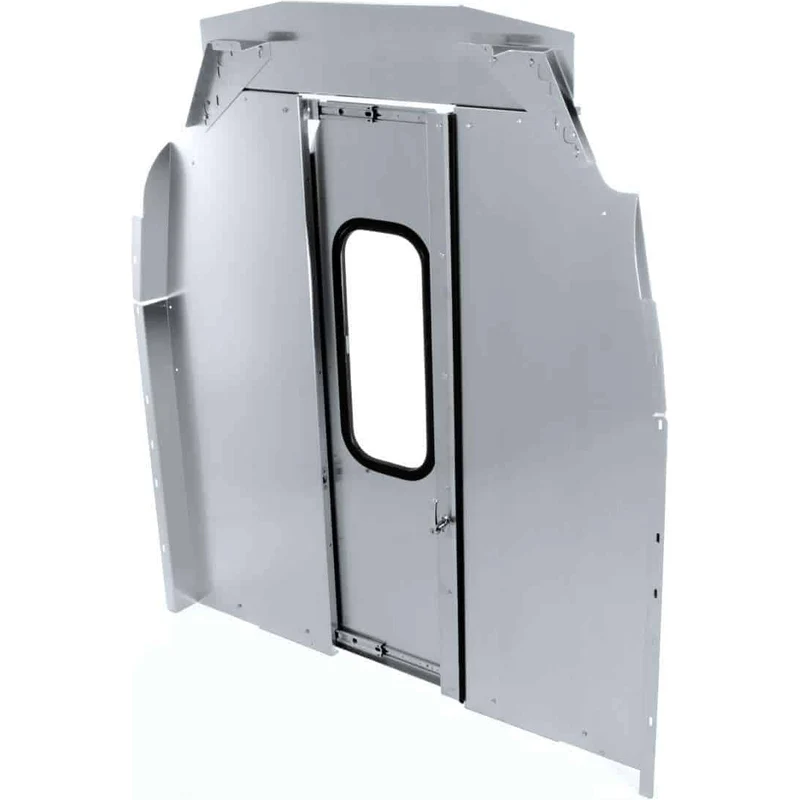 Ranger Design Aluminum Straight Sliding Door Partition for Ford Transit High Roof 148" & 148" Extended Wheelbase/ Polycarbonate Window Model 3068-FTH - Image 2