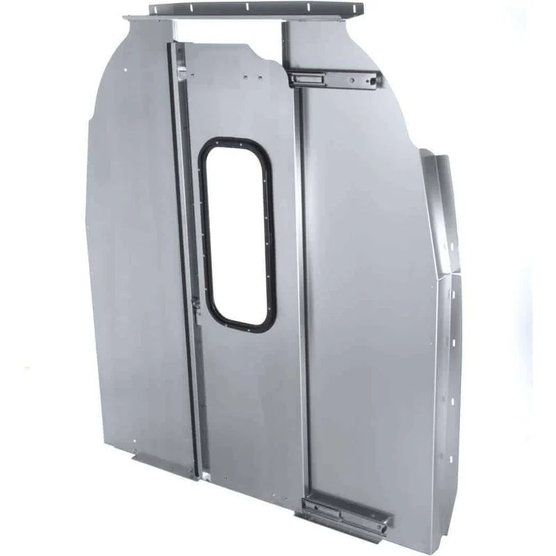 Ranger Design Aluminum Straight Sliding Door Partition for Mercedes Sprinter High Roof 144" & 170" Wheelbase w/ Polycarbonate Window Model 3068-DH - Image 2