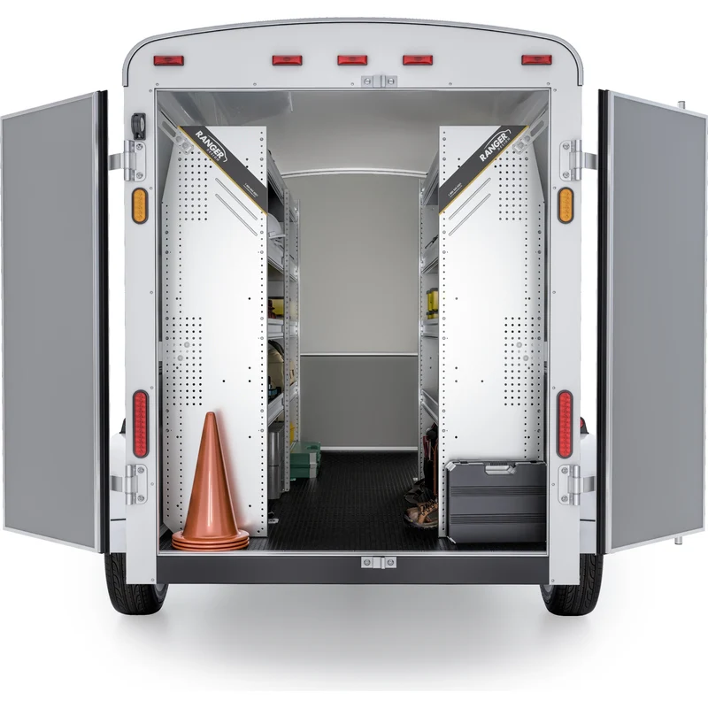 Ranger Design Aluminum Van Shelving Package for 14' Box Truck - Enclosed Trailer Model BTL-27 - Image 5