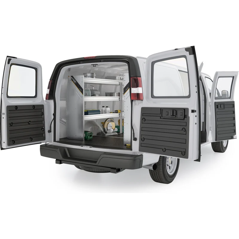 Ranger Design Aluminum Van Shelving Package for Chevrolet Express 135" Wheelbase Model GSR-27 - Image 3