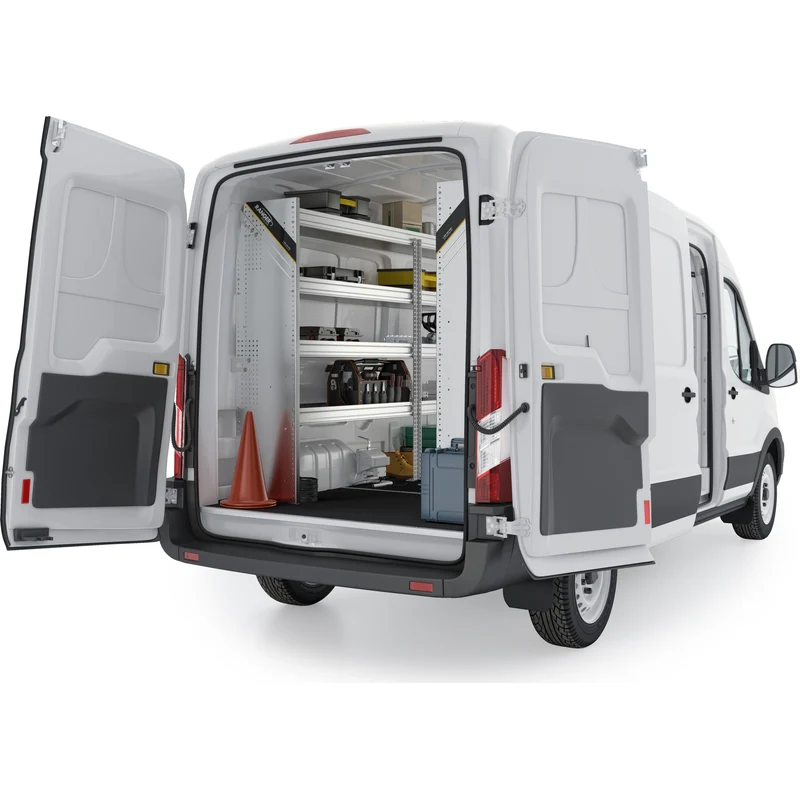Ranger Design Aluminum Van Shelving Package for Ford Transit Mid Roof 148" Wheelbase Model FTM-27 - Image 3