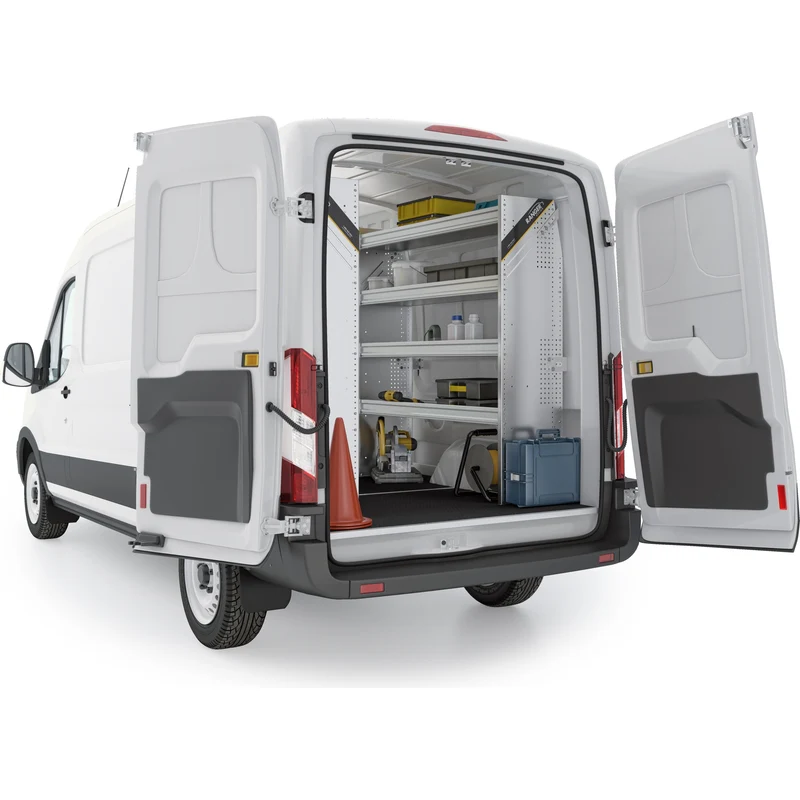 Ranger Design Aluminum Van Shelving Package for Ford Transit Mid Roof 148" Wheelbase Model FTM-27 - Image 4