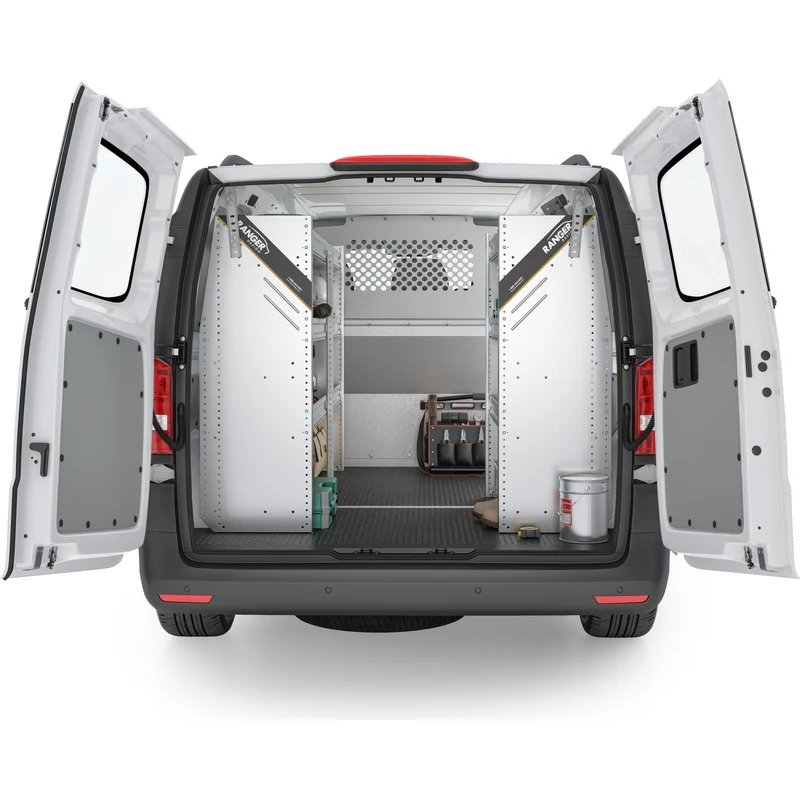 Ranger Design Aluminum Van Shelving Package for Mercedes Metris All Wheelbase - Single Sliding Door Model MML-27 - Image 2