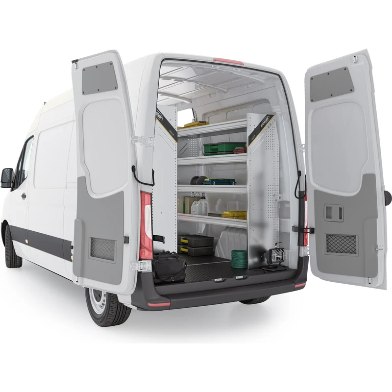 Ranger Design Aluminum Van Shelving Package for Mercedes Sprinter 144" Wheelbase Model DHS-27 - Image 4