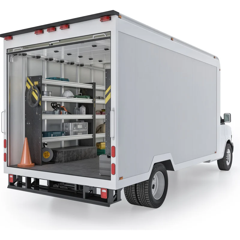 Ranger Design Contractor Van Shelving Package for 14' Box Truck - Enclosed Trailer Model BTL-10 - Image 3