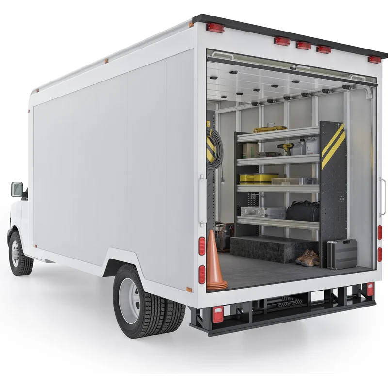 Ranger Design Contractor Van Shelving Package for 14' Box Truck - Enclosed Trailer Model BTL-10 - Image 4